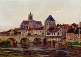 View Of Moret-Sur-Loing by Edmond Marie Petitjean